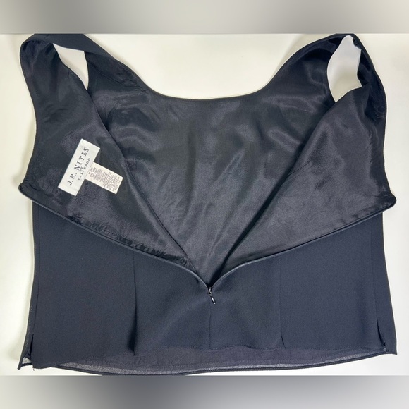 Vintage 90’s JR Nites Blousy Tank Womens Size Small/Medium Black Cropped - Picture 8 of 9